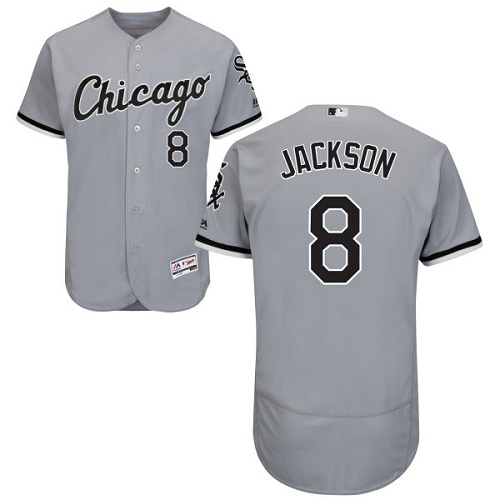 White Sox #8 Bo Jackson Grey Flexbase Authentic Collection Stitched MLB Jersey
